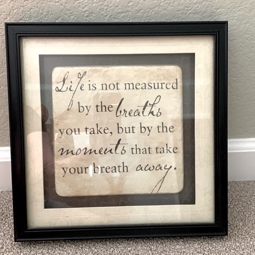 12x12 glass framed inspirational quotes